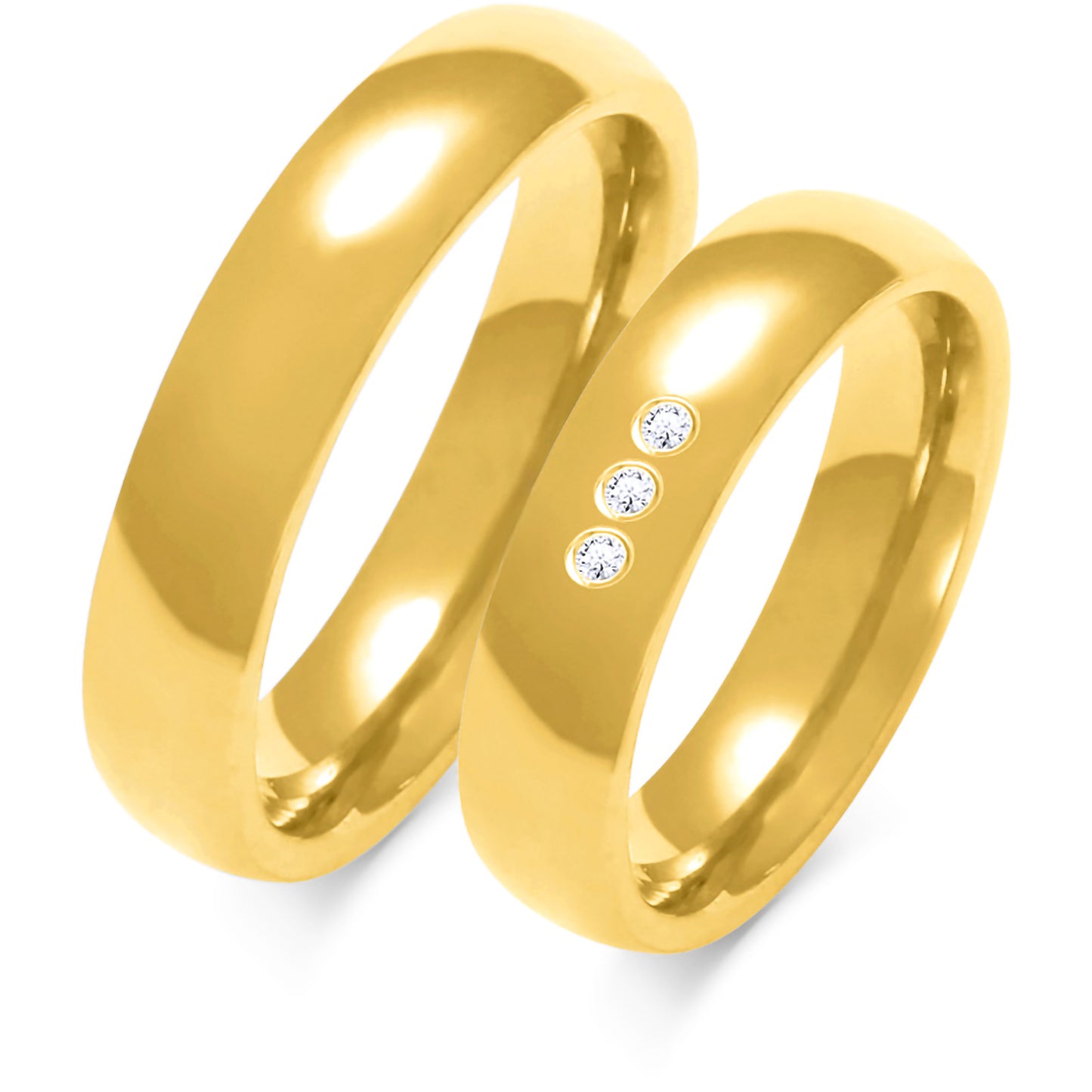 Classic 4.50 mm + 4.50 mm - 0,009 ct. Diamanten