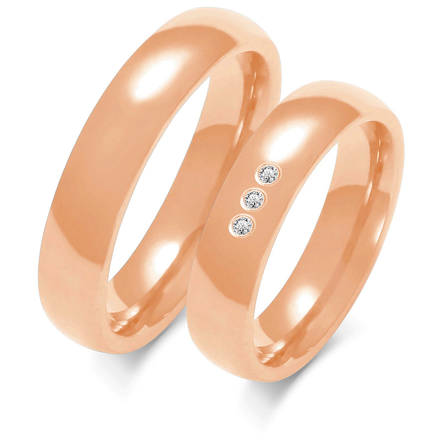 Classic 4.50 mm + 4.50 mm - 0,009 ct. Diamanten