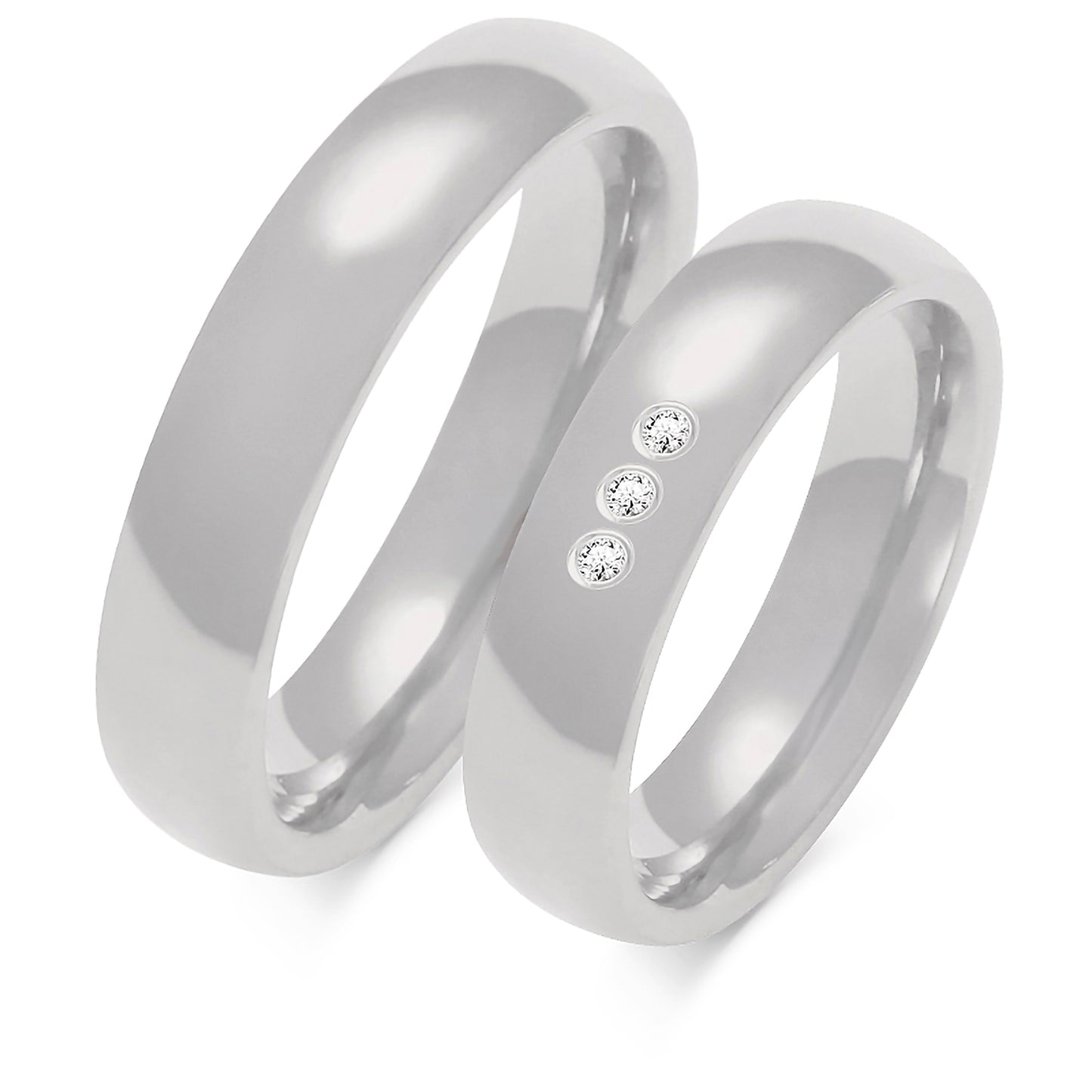 Classic 4.50 mm + 4.50 mm - 0,009 ct. Diamanten