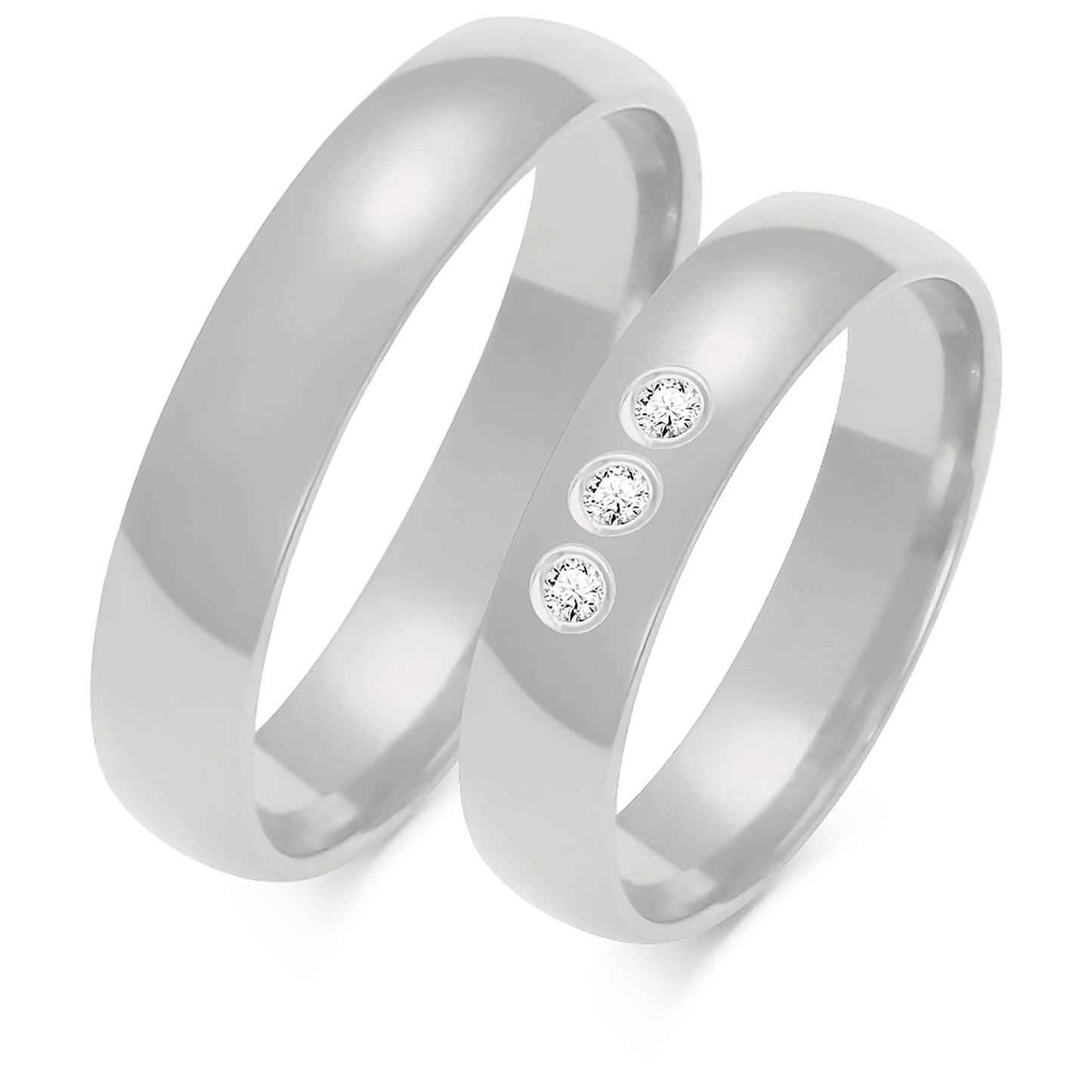 Classic 5.00 mm + 5.00 mm - 0,195 ct. Diamanten
