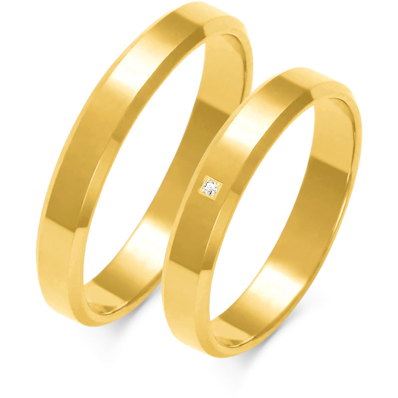Aurum 3.50 mm + 3.50 mm - 0,01 ct. Diamanten