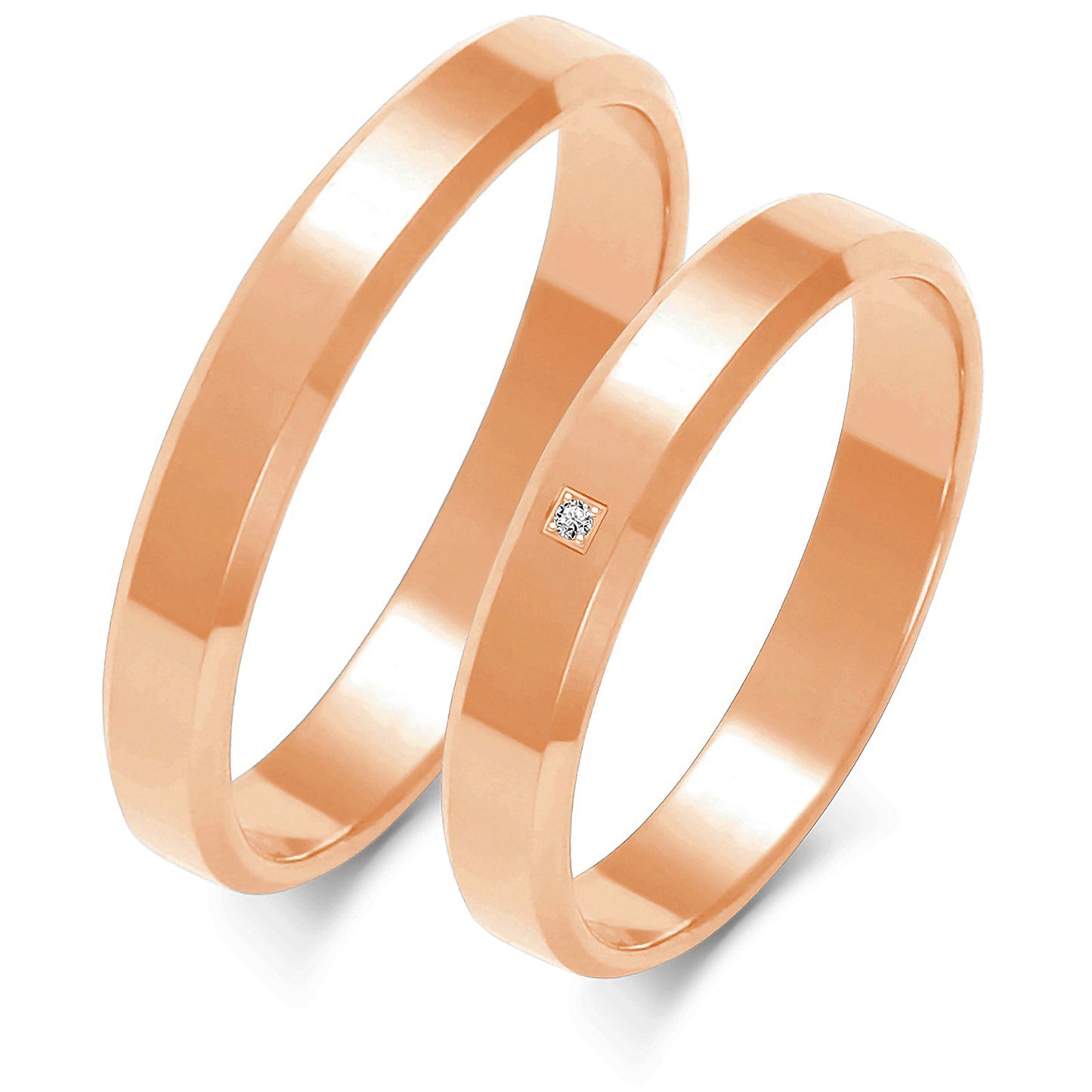 Aurum 3.50 mm + 3.50 mm - 0,01 ct. Diamanten