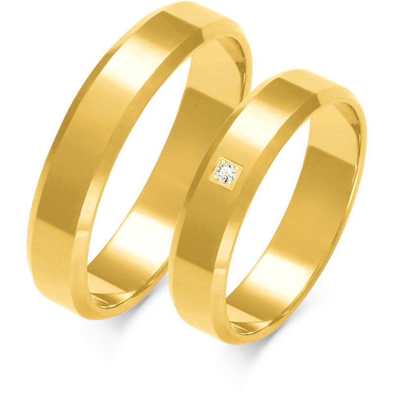 Aurum 4.50 mm + 4.50 mm - 0,005 ct. Diamanten