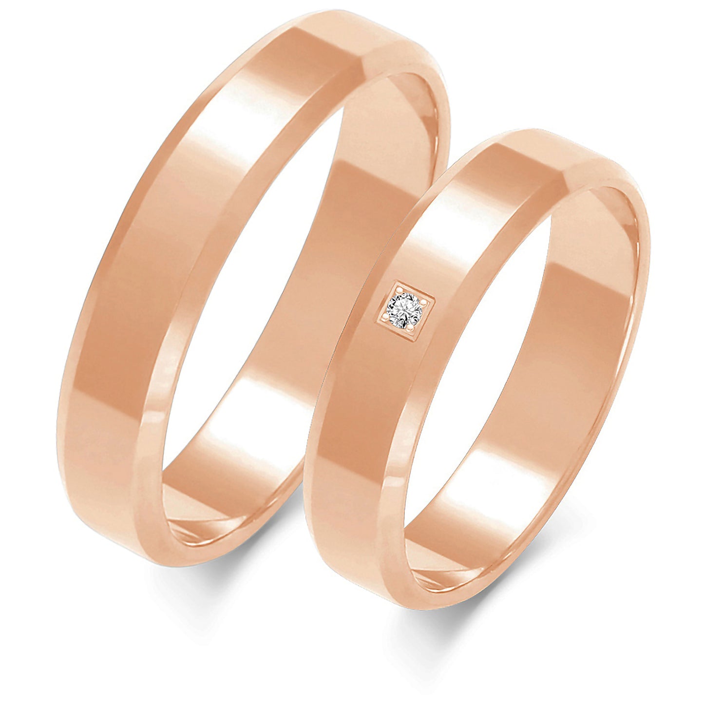 Aurum 4.50 mm + 4.50 mm - 0,005 ct. Diamanten