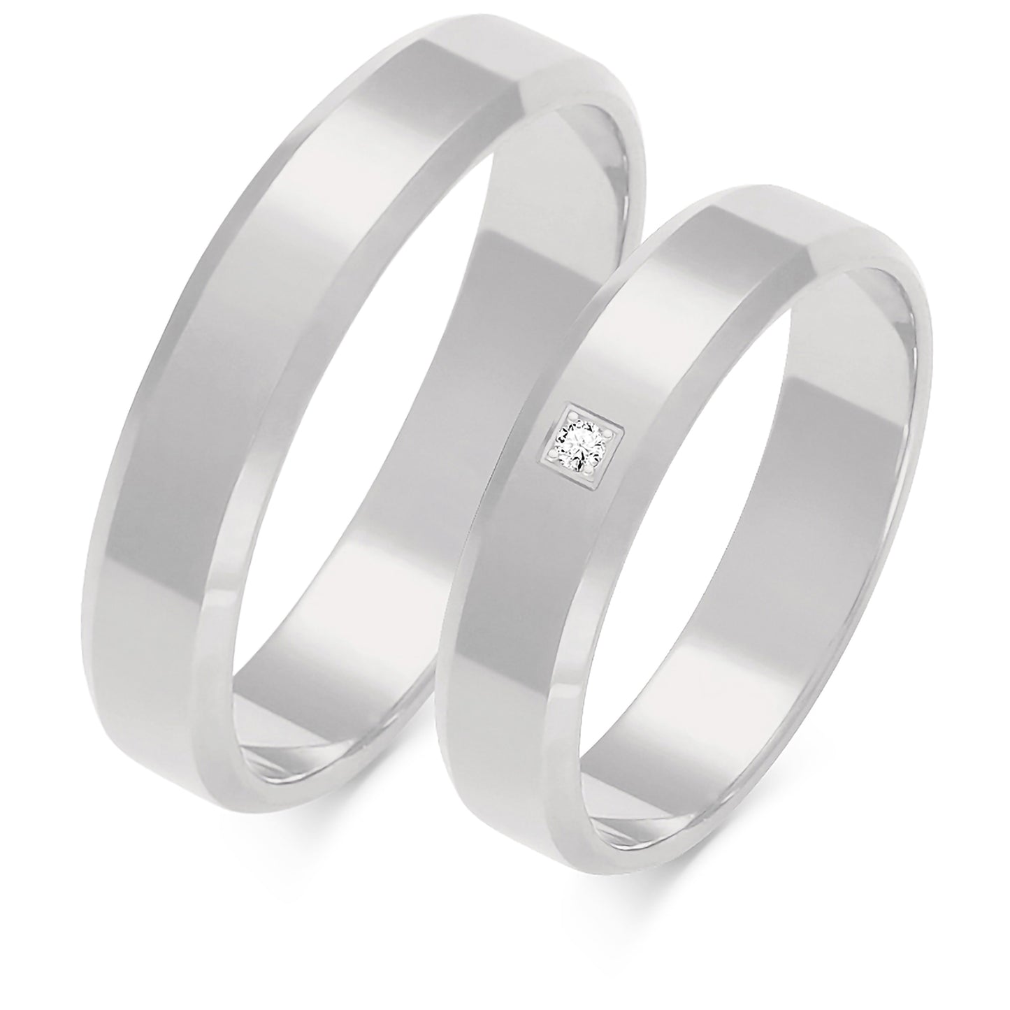 Aurum 4.50 mm + 4.50 mm - 0,005 ct. Diamanten