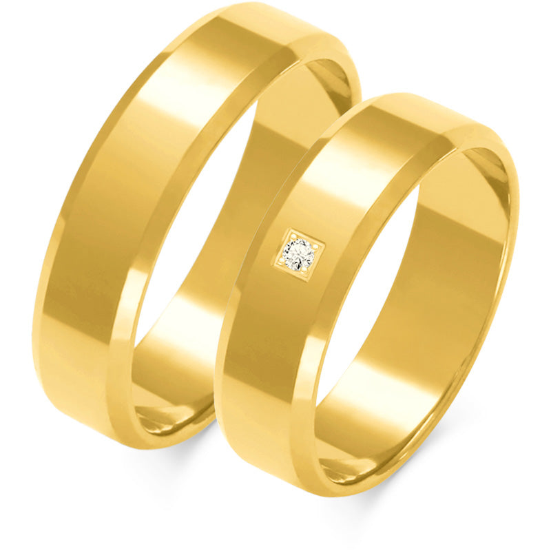 Aurum 5.50 mm + 5.50 mm - 0,009 ct. Diamanten