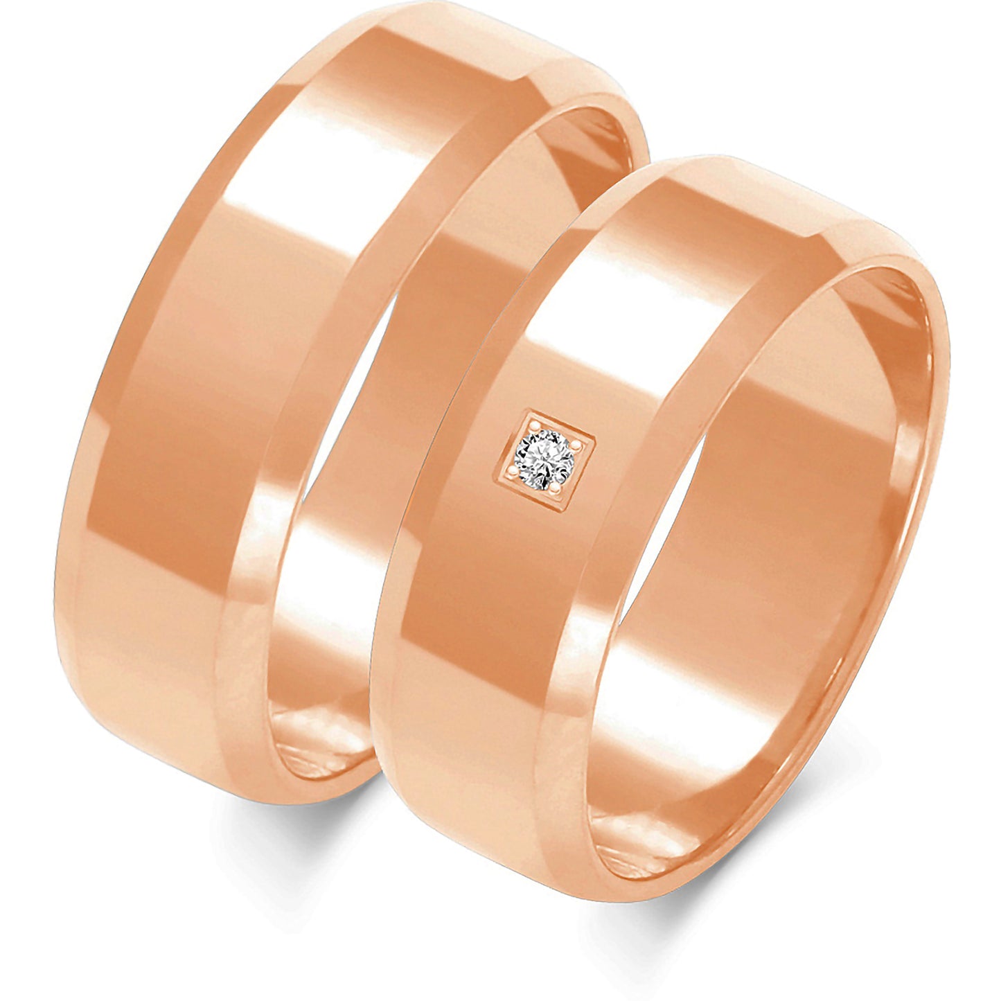 Aurum 6.50 mm + 6.50 mm - 0,014 ct. Diamanten