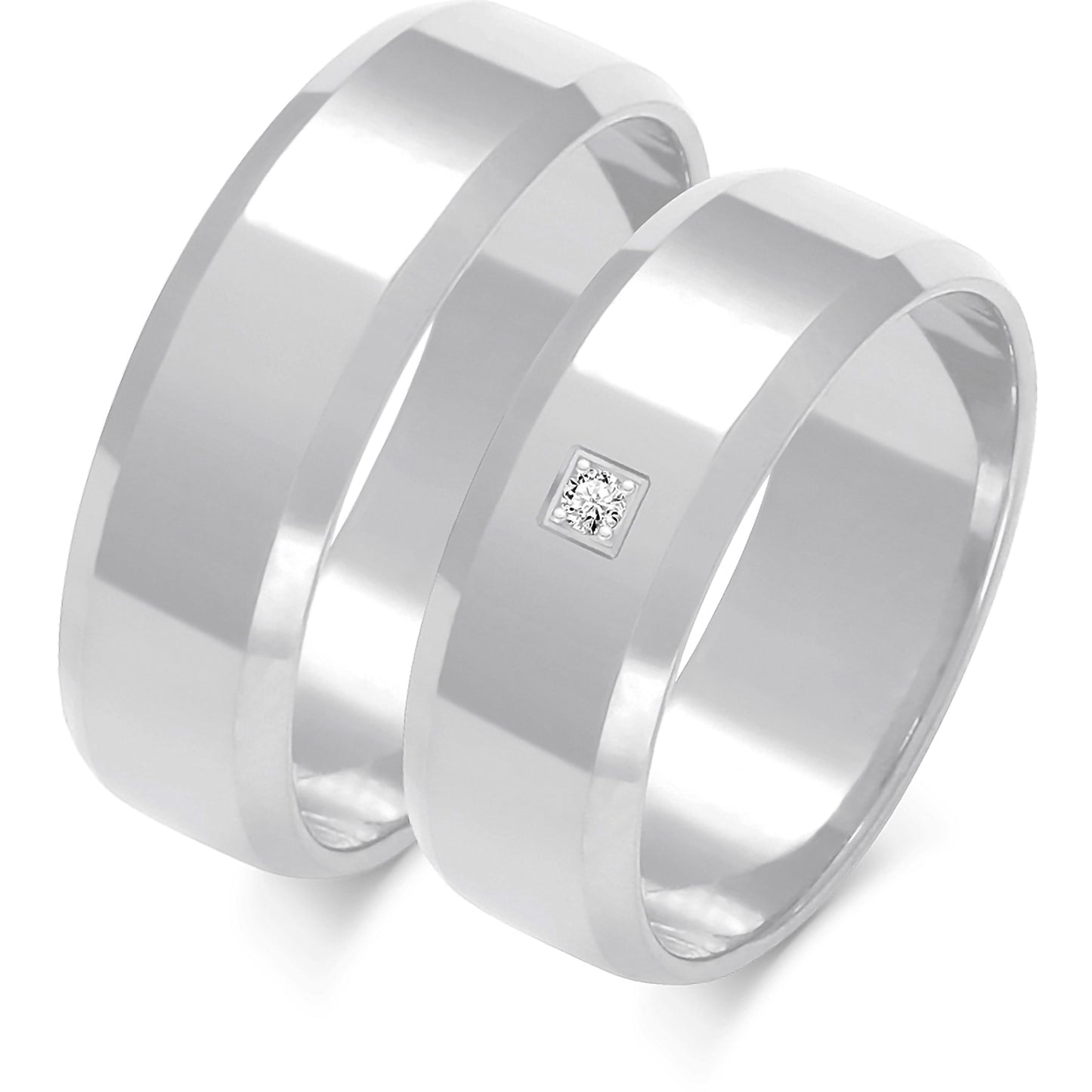 Aurum 6.50 mm + 6.50 mm - 0,014 ct. Diamanten