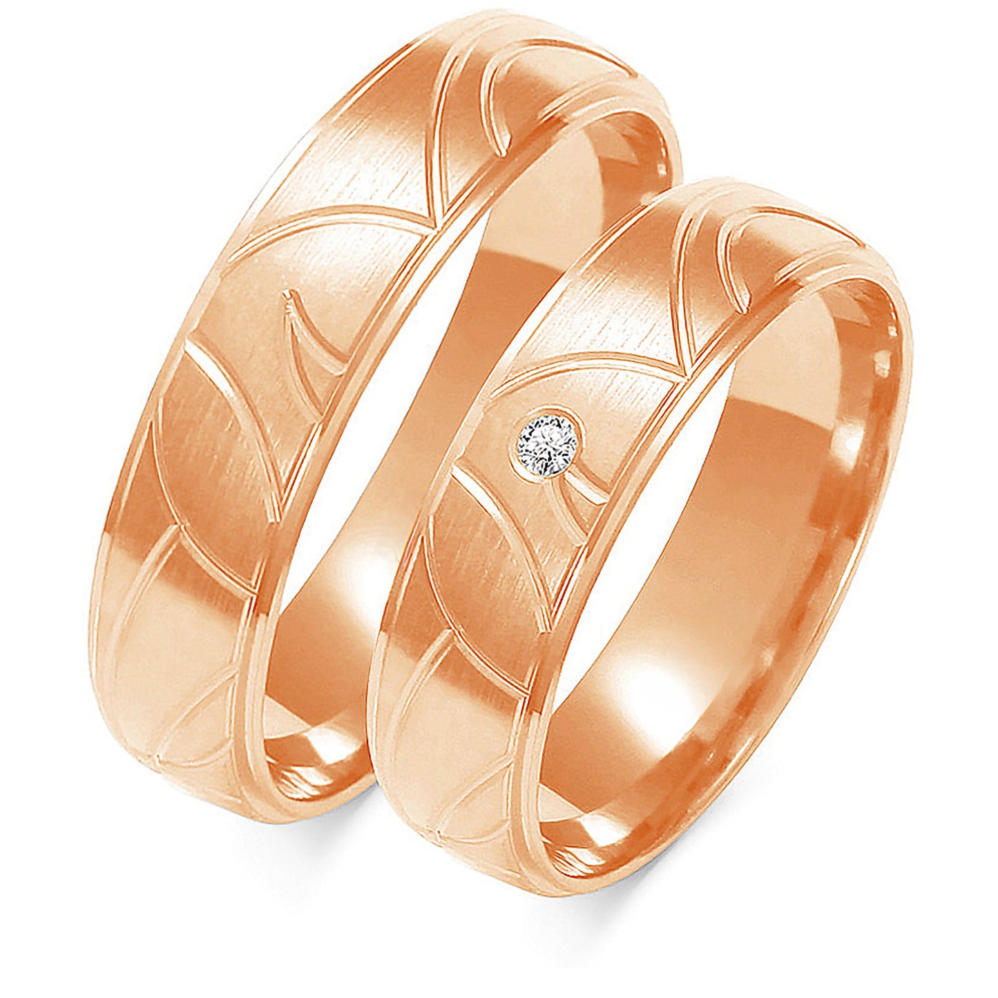 Florentina 5.50 mm + 5.50 mm - 0,022 ct. Diamanten
