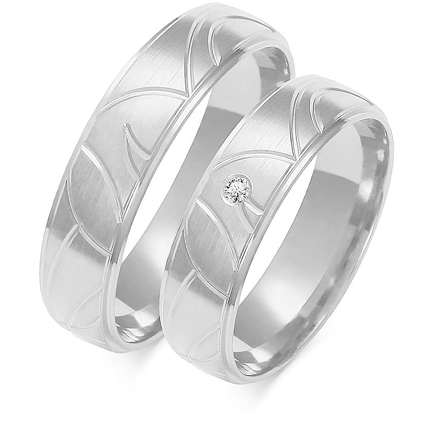 Florentina 5.50 mm + 5.50 mm - 0,022 ct. Diamanten