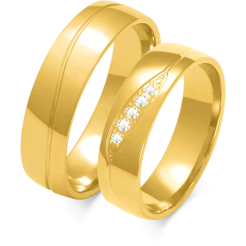 Aurora 5.50 mm + 5.50 mm - 0,06 ct. Diamanten