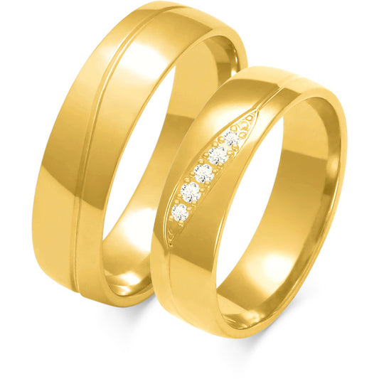 Aurora 5.50 mm + 5.50 mm - 0,06 ct. Diamanten