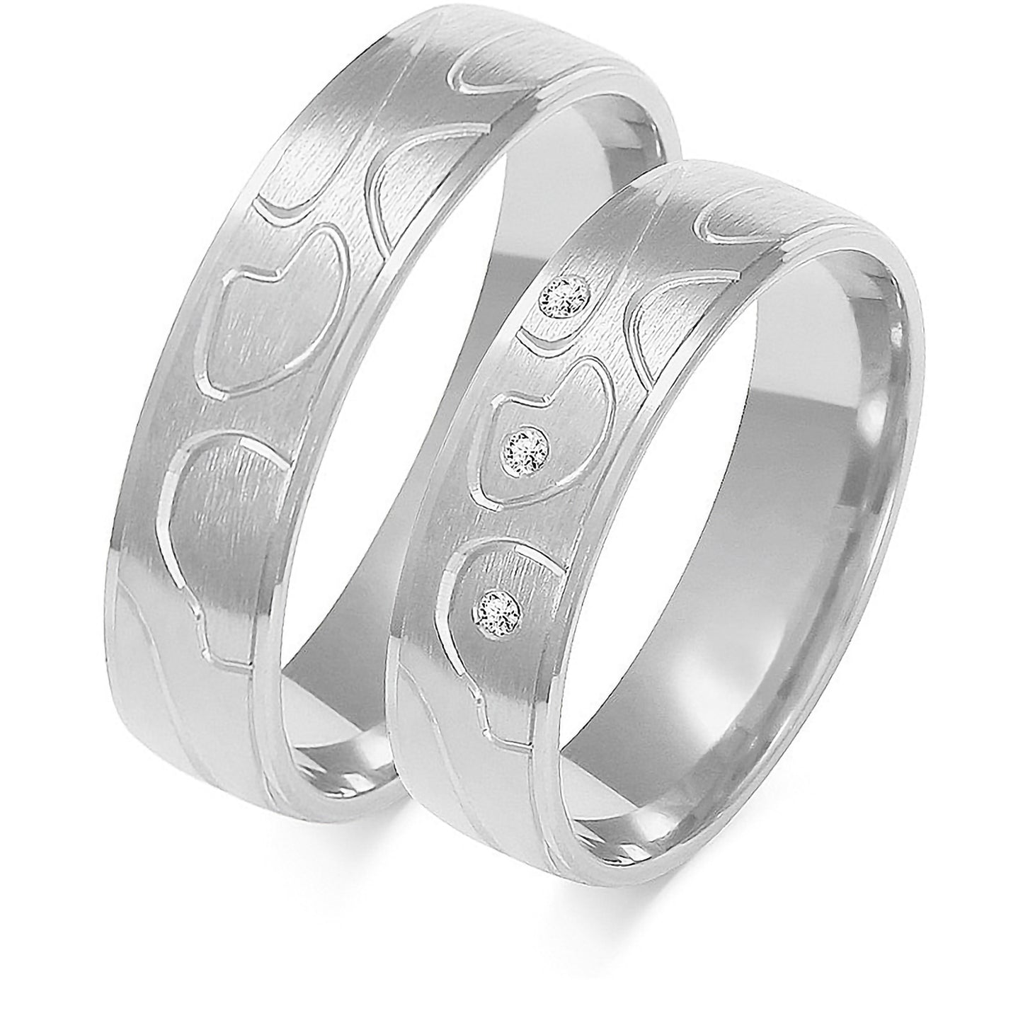 Vento 5.50 mm + 5.50 mm - 0,027 ct. Diamanten