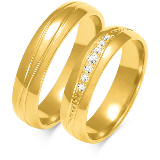 Stellara 5.00 mm + 5.00 mm - 0,086 ct. Diamanten