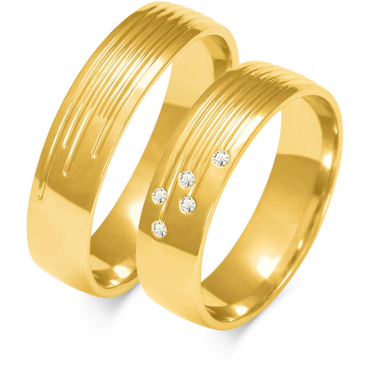 Celestia 5.50 mm + 5.50 mm - 0,045 ct. Diamanten