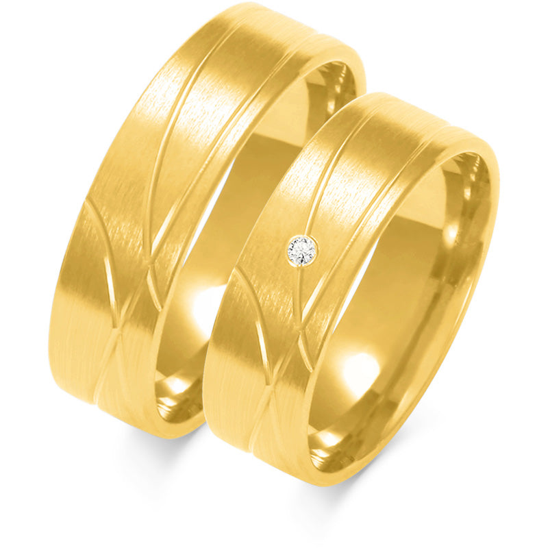 Infinita 6.00 mm + 6.00 mm - 0,014 ct. Diamanten