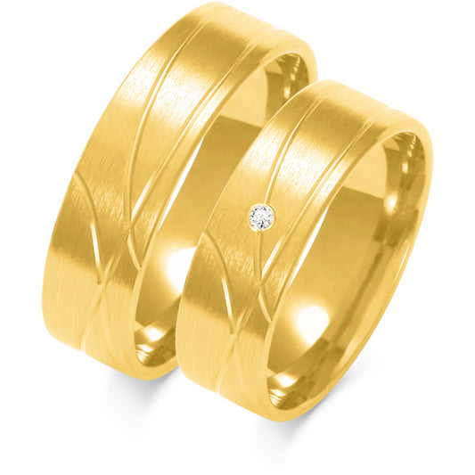 Infinita 6.00 mm + 6.00 mm - 0,014 ct. Diamanten