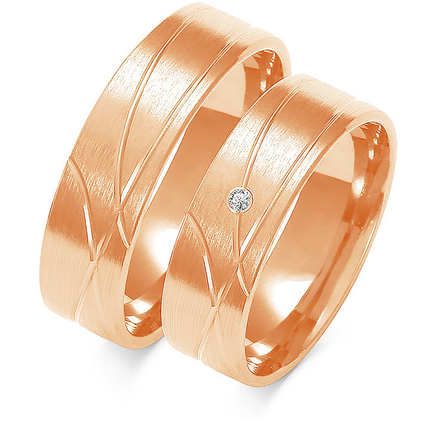 Infinita 6.00 mm + 6.00 mm - 0,014 ct. Diamanten