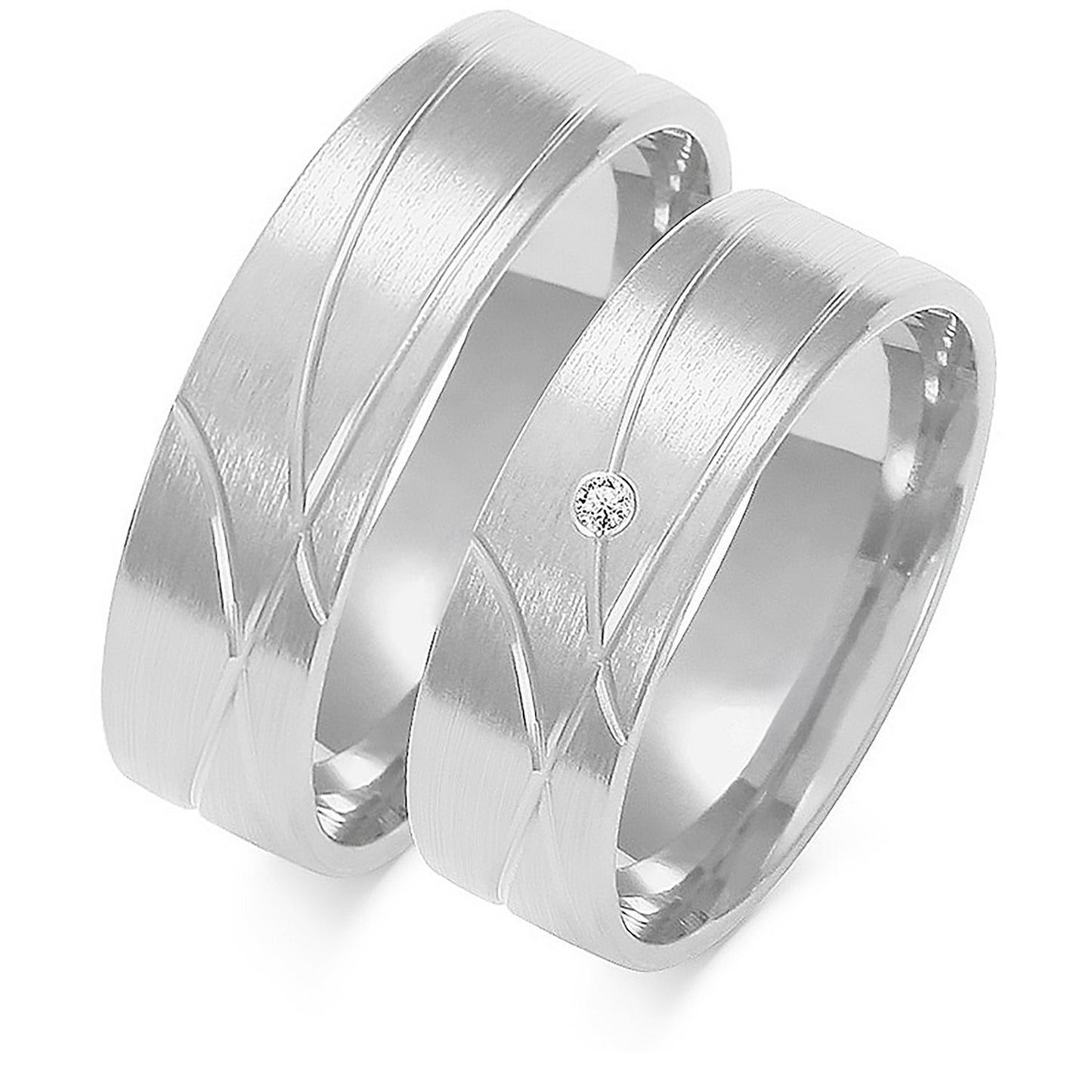 Infinita 6.00 mm + 6.00 mm - 0,014 ct. Diamanten