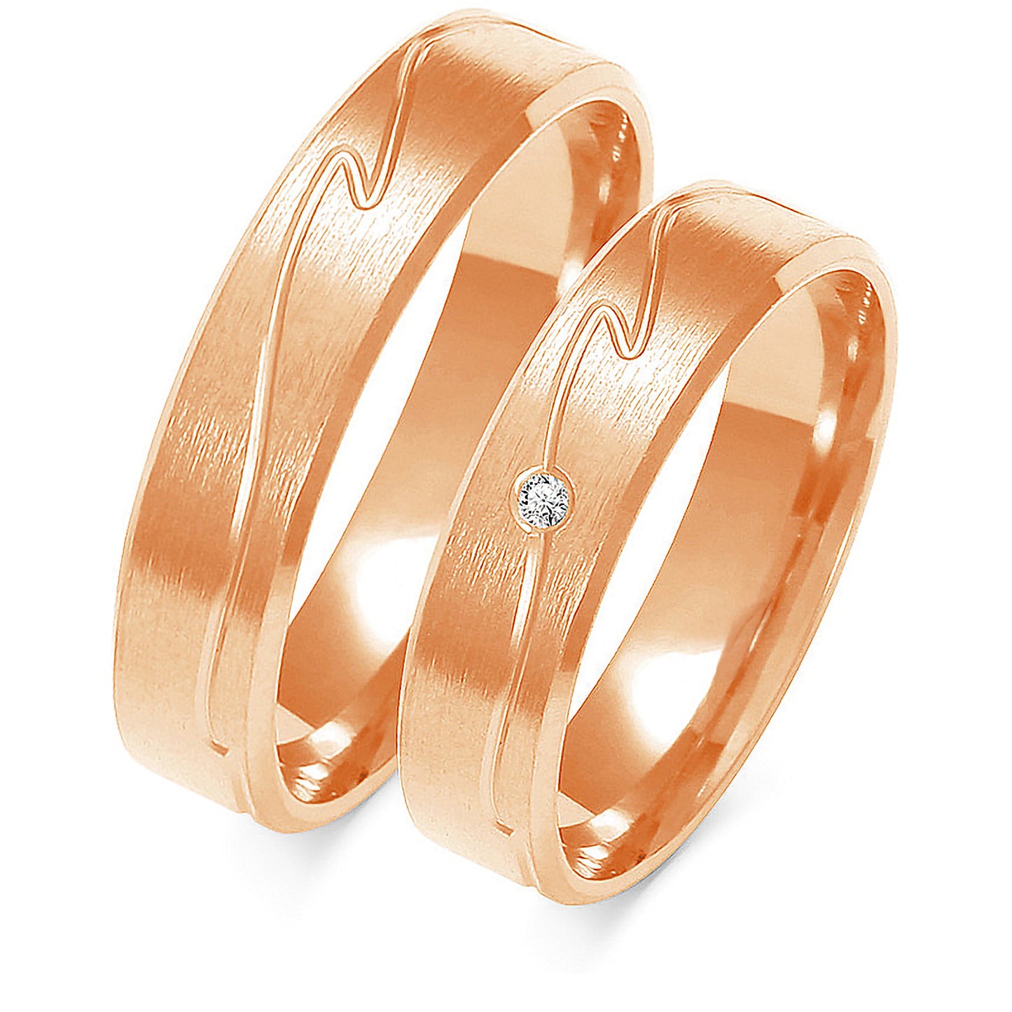Fluvia 5.00 mm + 5.00 mm - 0,014 ct. Diamanten