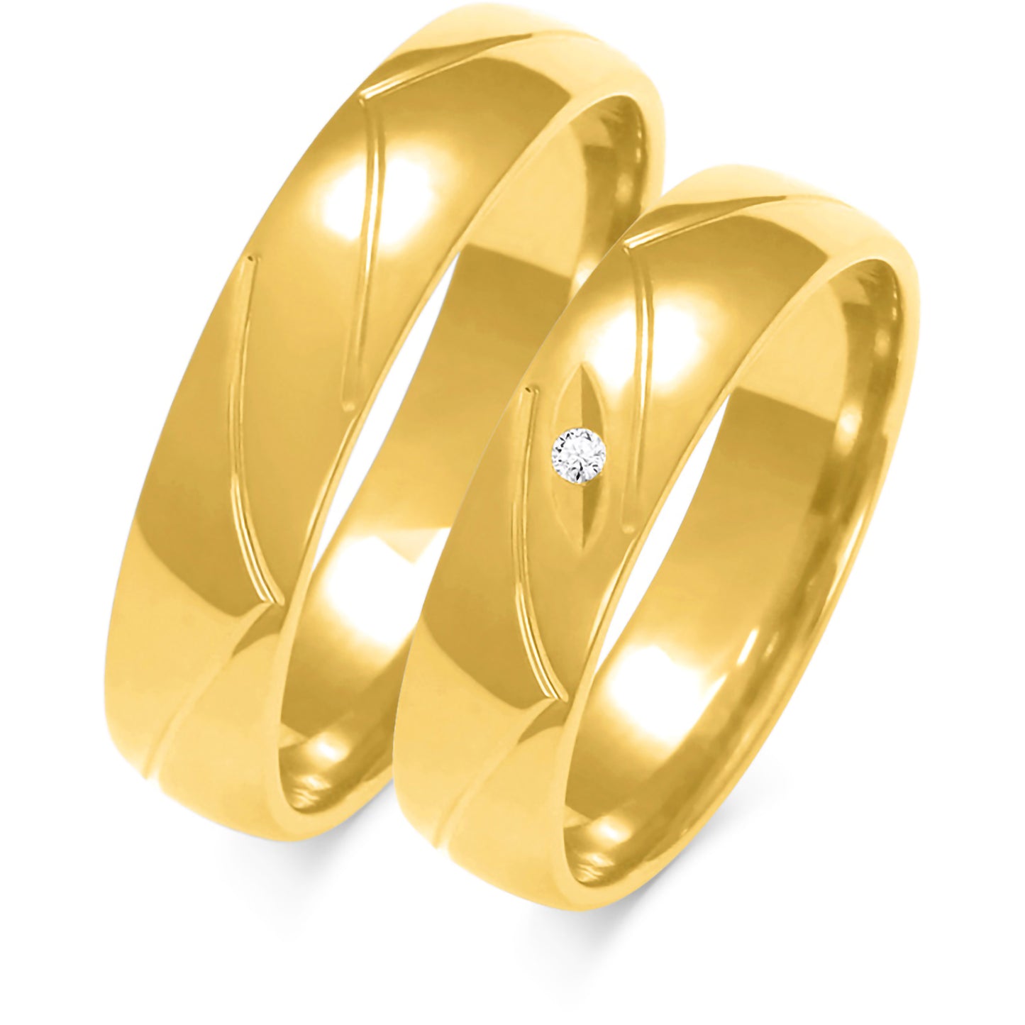 Lucian 5.00 mm + 5.00 mm - 0,014 ct. Diamanten