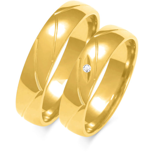 Lucian 5.00 mm + 5.00 mm - 0,014 ct. Diamanten