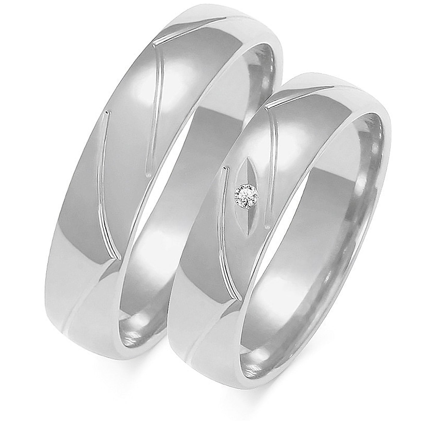 Lucian 5.00 mm + 5.00 mm - 0,014 ct. Diamanten