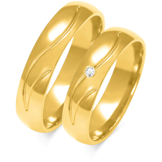 Ondina 5.00 mm + 5.00 mm - 0,022 ct. Diamanten
