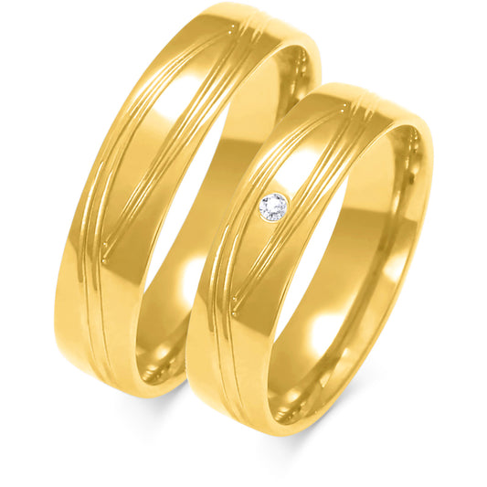 Harmonia 5.00 mm + 5.00 mm - 0,014 ct. Diamanten