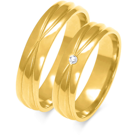 Sienna 5.00 mm + 5.00 mm - 0,022 ct. Diamanten