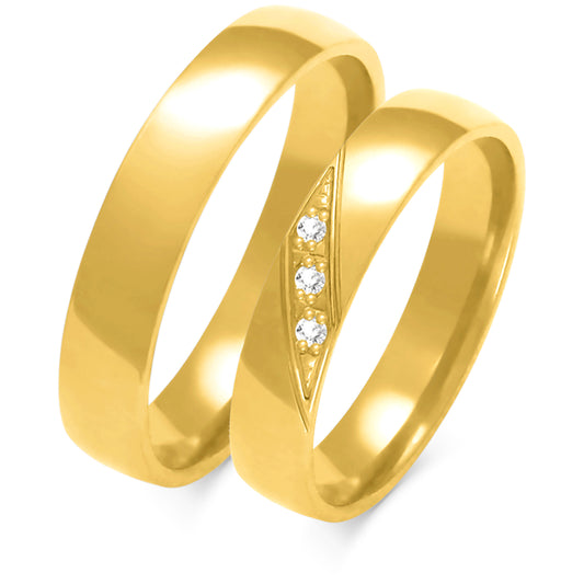 Aveline 4.00 mm + 4.00 mm - 0,027 ct. Diamanten