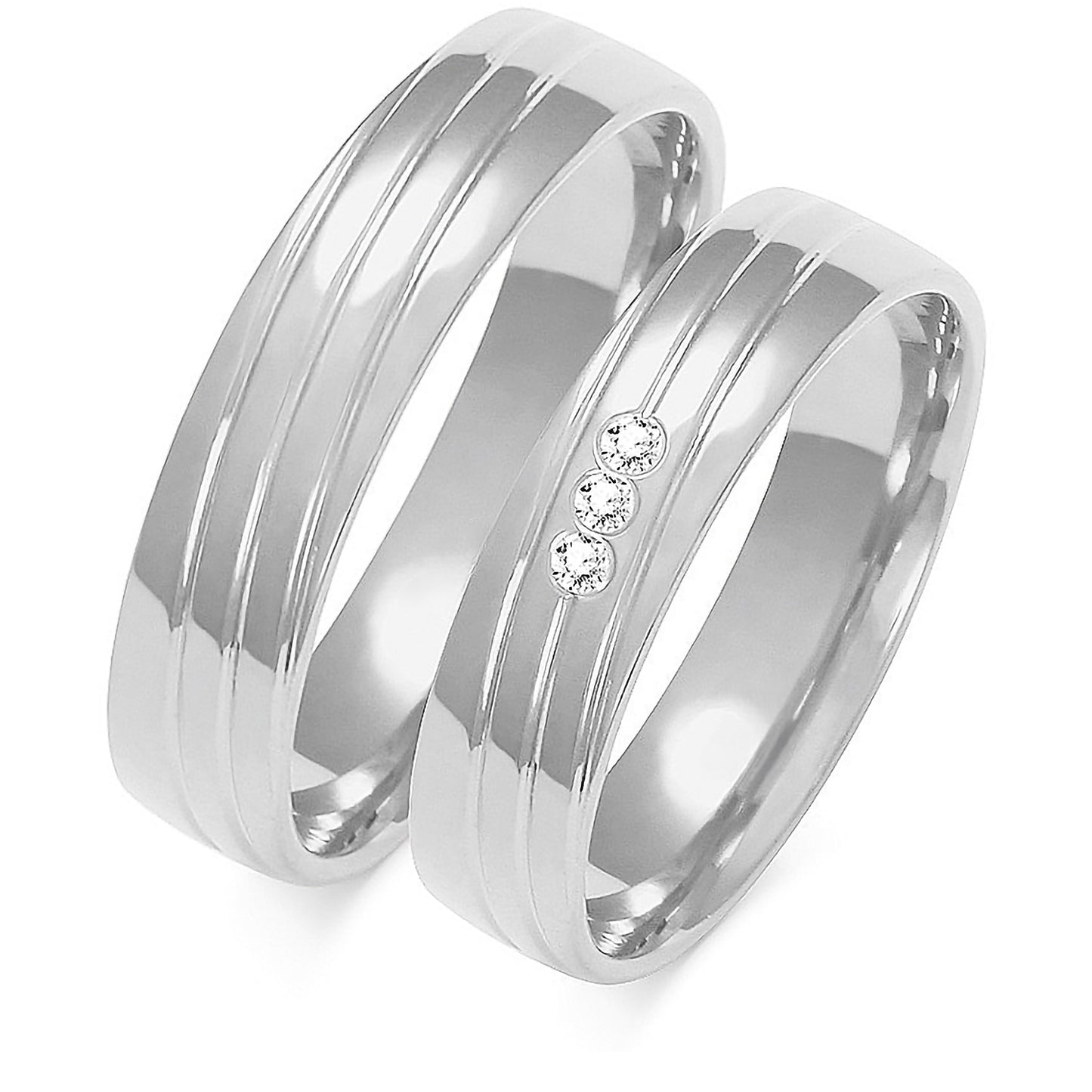 Fiora 5.00 mm + 5.00 mm - 0,042 ct. Diamanten