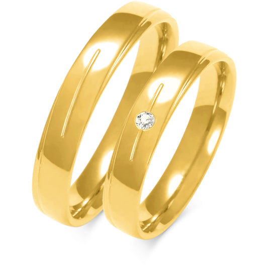 Crisanta 4.00 mm + 4.00 mm - 0,022 ct. Diamanten