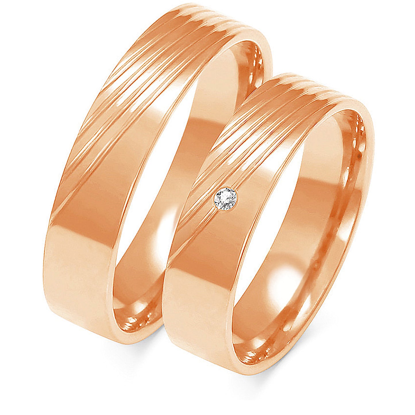 Ardentia 5.00 mm + 5.00 mm - 0,014 ct. Diamanten