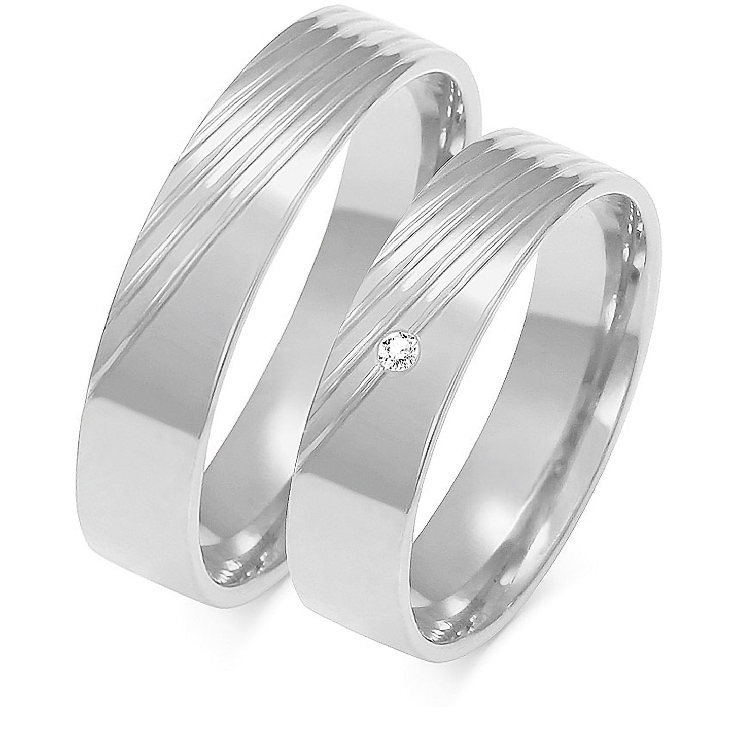 Ardentia 5.00 mm + 5.00 mm - 0,014 ct. Diamanten