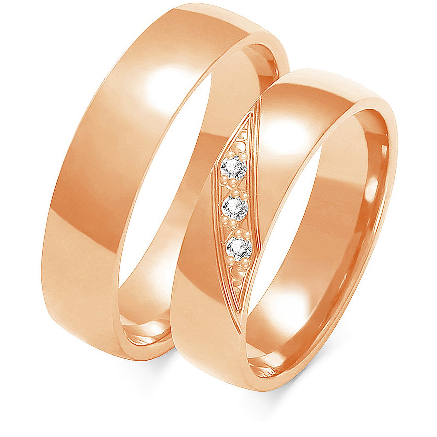 Evania 5.00 mm + 5.00 mm - 0,042 ct. Diamanten