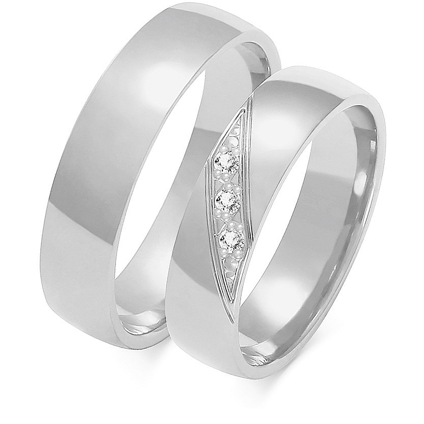 Evania 5.00 mm + 5.00 mm - 0,042 ct. Diamanten