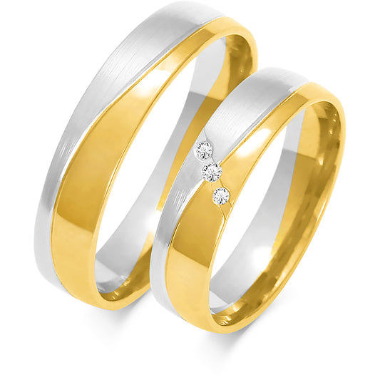 Zafira 5.00 mm + 5.00 mm - 0,032 ct. Diamanten