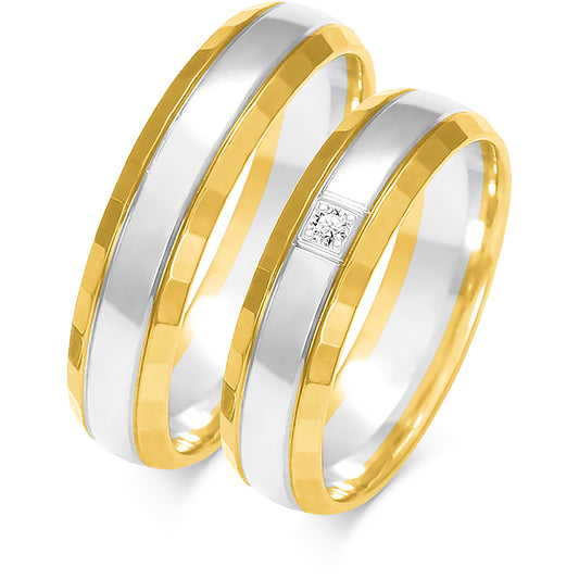 Calista 5.00 mm + 5.00 mm - 0,022 ct. Diamanten