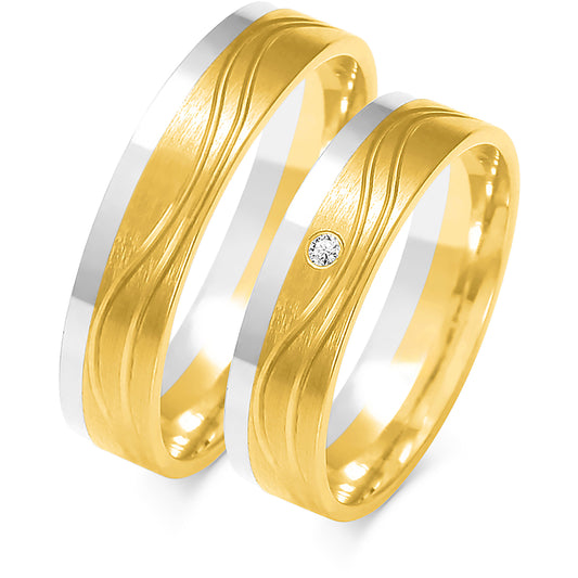 Almira 5.00 mm + 5.00 mm - 0,014 ct. Diamanten