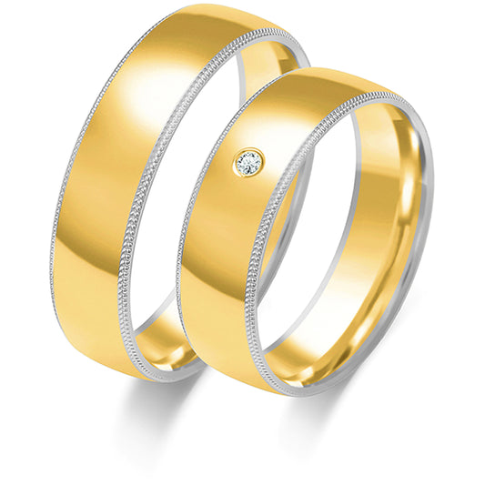 Elysia 5.50 mm + 5.50 mm - 0,014 ct. Diamanten