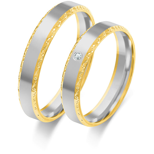 Rosara 4.00 mm + 4.00 mm - 0,014 ct. Diamanten