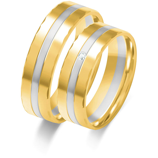 Cressida 6.00 mm + 6.00 mm - 0,014 ct. Diamanten