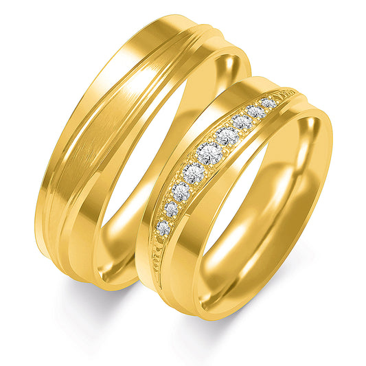 Lysandra 6.00 mm + 6.00 mm - 0,141 ct. Diamanten