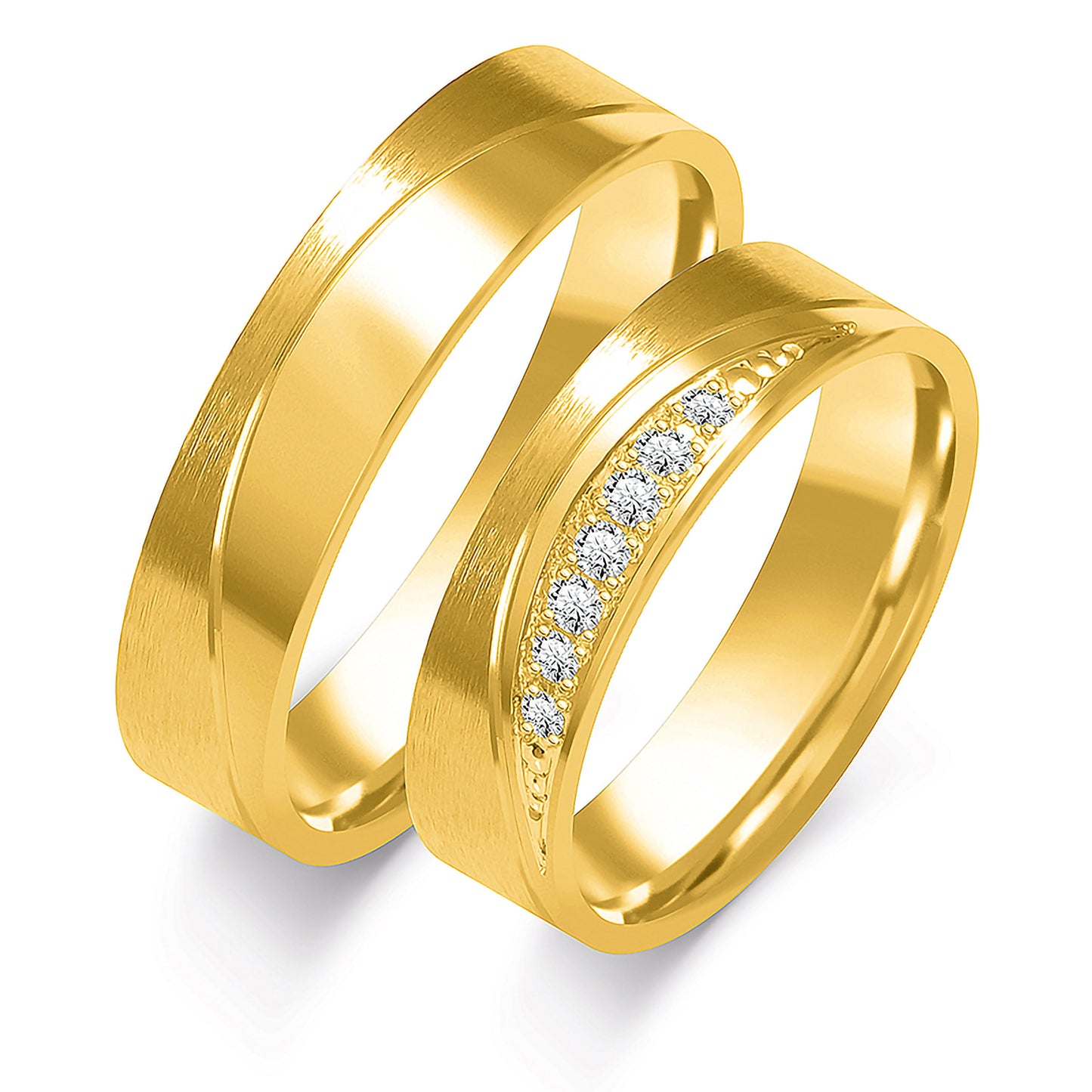 Nerida 5.00 mm + 5.00 mm - 0,078 ct. Diamanten