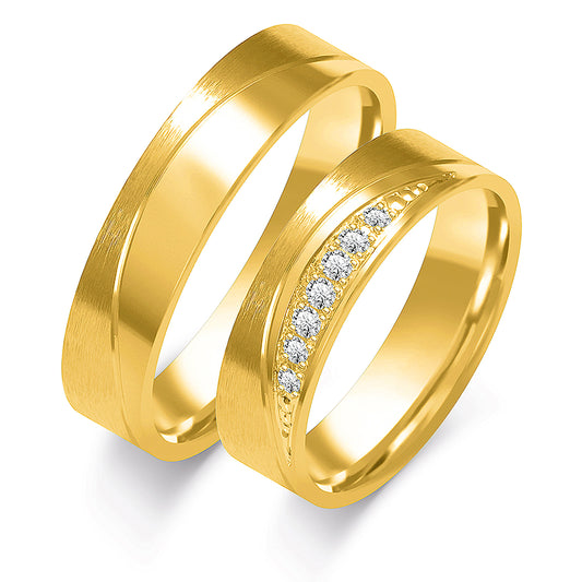 Nerida 5.00 mm + 5.00 mm - 0,078 ct. Diamanten