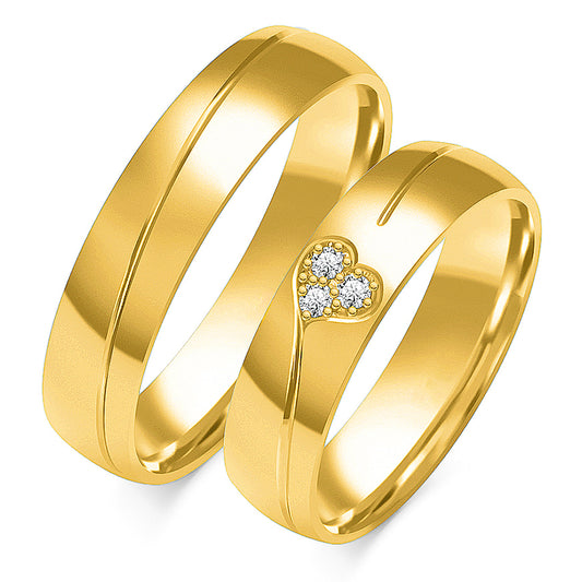 Sylvara 5.00 mm + 5.00 mm - 0,042 ct. Diamanten