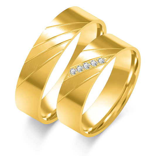 Aurilys 5.50 mm + 5.50 mm - 0,045 ct. Diamanten