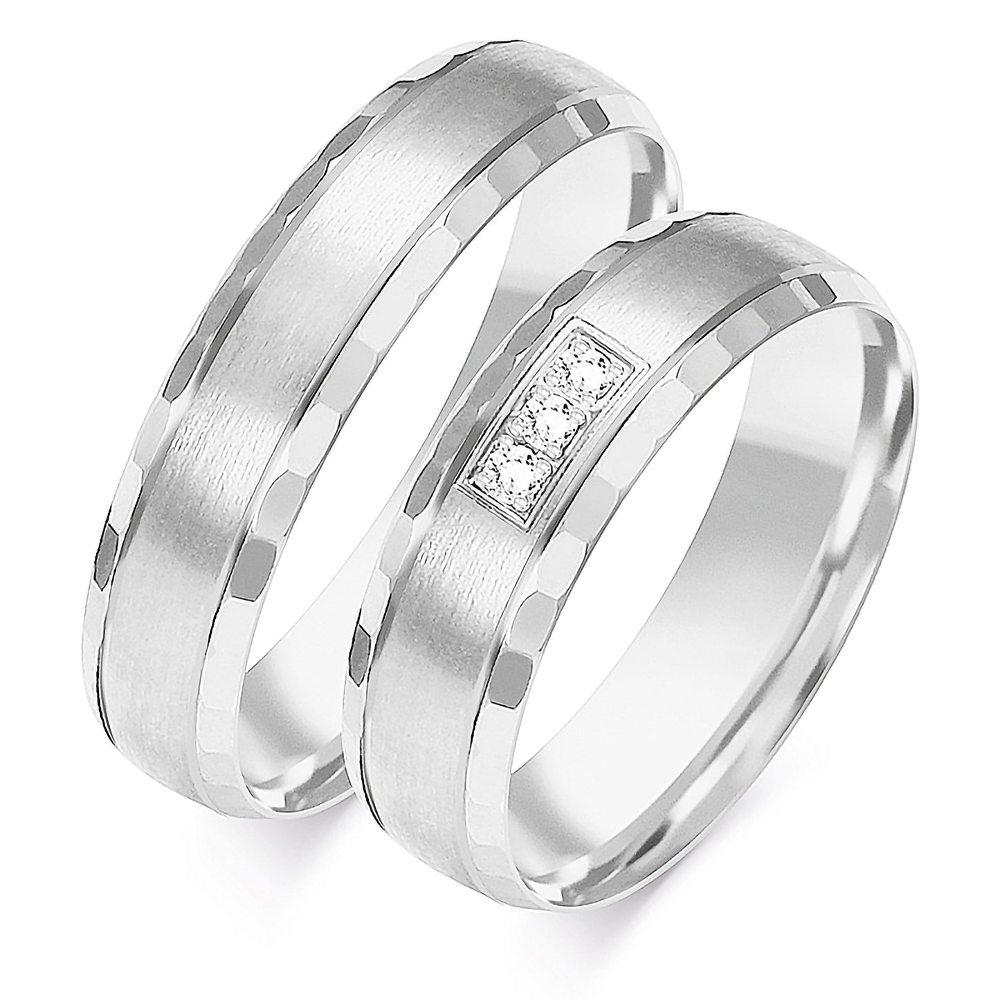 Veraluna 5.00 mm + 5.00 mm - 0,042 ct. Diamanten