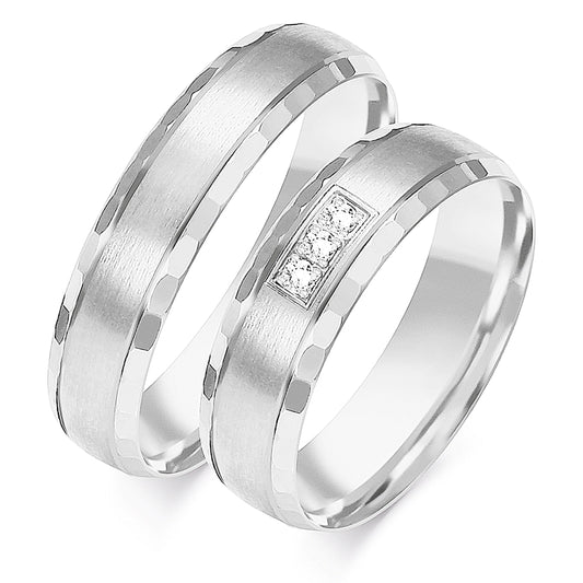 Veraluna 5.00 mm + 5.00 mm - 0,042 ct. Diamanten